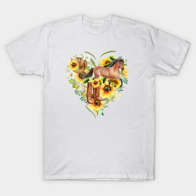 Cowgirl's Heart T-Shirt by Biophilia